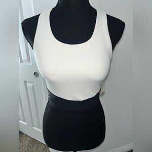 Calia Sport Bra & Yoga White and Black Tank Top